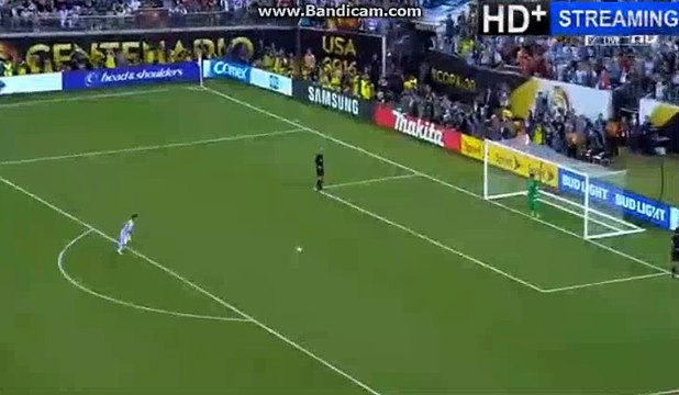 Sergio Aguero Penalty Goal Argentina vs Chile