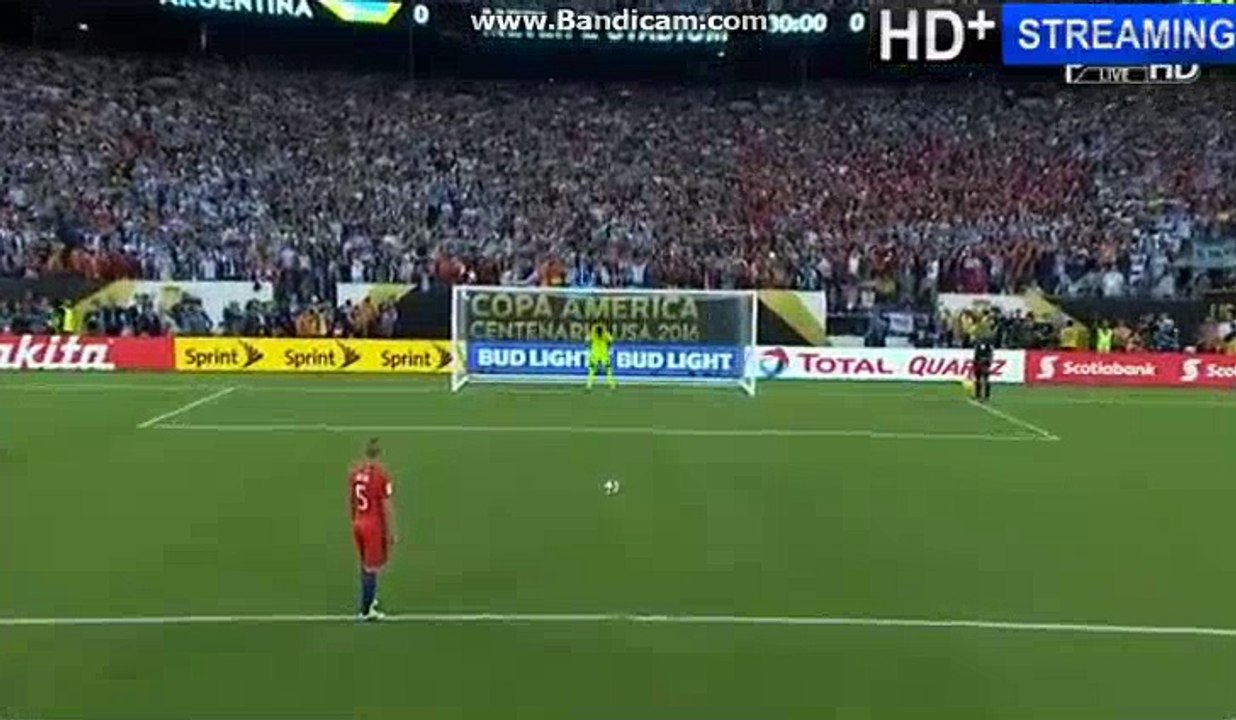 Francisco Silva Winning Penalty Goal - Argentina vs Chile