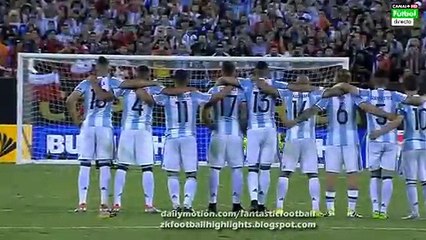 All Penalties & Goals HD - Argentina 0-0 (2:4 PK) Chile | Copa America Centenario | 26.06.2016 HD