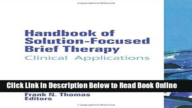 Download Handbook of Solution-Focused Brief Therapy: Clinical Applications (The Haworth Handbook