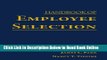 Read Handbook of Employee Selection  PDF Online