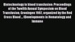 Read Biotechnology in blood transfusion: Proceedings of the Twelfth Annual Symposium on Blood