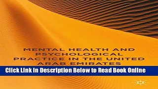 Read Mental Health and Psychological Practice in the United Arab Emirates  Ebook Online