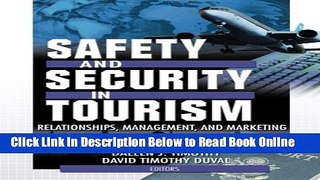 Read Safety and Security in Tourism: Relationships, Management, and Marketing (Journal of Travel
