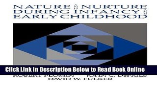 Read Nature and Nurture during Infancy and Early Childhood  Ebook Free