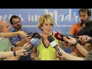 Esperanza Aguirre: "Triunfo indiscutible del Partido Popular y felicitar a Mariano Rajoy"