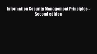 Download Information Security Management Principles - Second edition Ebook Free