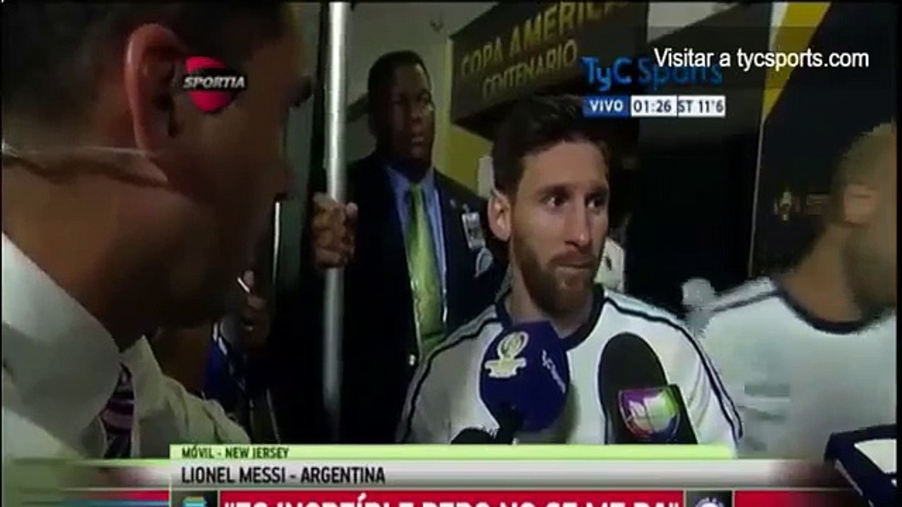 ميسي يعلن اعتزاله اللعب دوليا_شاهد نظرات الحزن في عينيه بسبب الخساره من تشيلي والاعتزال_