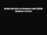 Download McAfee Anti-Virus for Beginners with CDROM (Beginner's Series) PDF Online