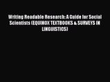 Read Writing Readable Research: A Guide for Social Scientists (EQUINOX TEXTBOOKS & SURVEYS