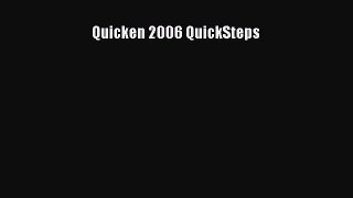 Download Quicken 2006 QuickSteps PDF Free