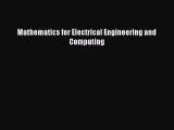 Read Mathematics for Electrical Engineering and Computing PDF Online