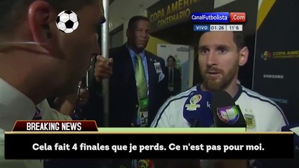 Lionel Messi annonce sa retraite internationale !