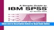 Download A Simple Guide to IBM SPSS Statistics - version 23.0  Ebook Free