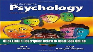 Read Introduction to Psychology, 9th Edition  Ebook Free