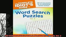 READ book  The Complete Idiots Guide to Word Search Puzzles Vol 3  BOOK ONLINE