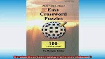 READ book  Morning Muse Easy Crossword Puzzles Volume 1  FREE BOOOK ONLINE