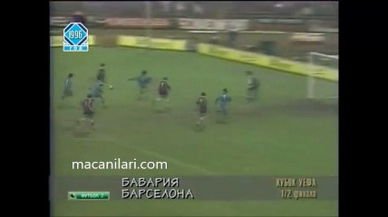 02.04.1996 - 1995-1996 UEFA Cup Semi Final 1st Leg Bayern Münih 2-2 Barcelona