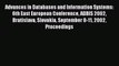 Read Advances in Databases and Information Systems: 6th East European Conference ADBIS 2002