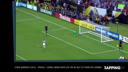 Copa America 2016 - finale : Lionel Messi rate un tir au but et fond en larmes ! (VIDEO)