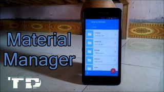 Material Manager Quick look