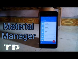 Material Manager Quick look
