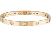 Cartier Love Bracelet Yellow Gold,Pink Gold,White Gold With 10 DIAMONDS