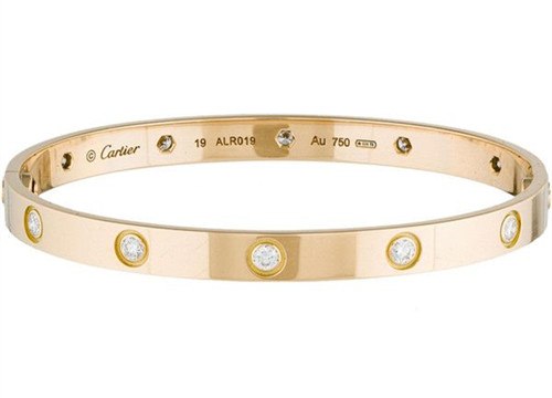 Cartier Love Bracelet Yellow Gold,Pink Gold,White Gold With 10 DIAMONDS