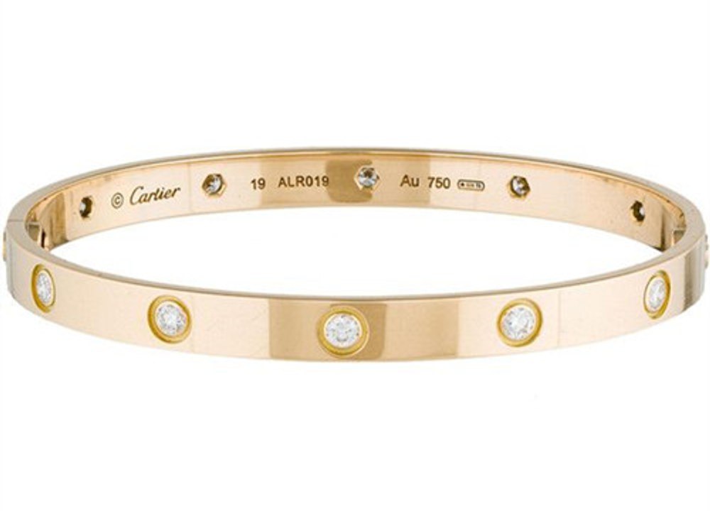 Cartier Love Bracelet Yellow Gold,Pink Gold,White Gold With 10 DIAMONDS