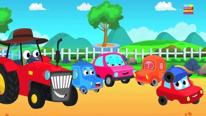 Little Red Car Rhymes - Little Red Car In The Scary Wood   Scary Nursery Rhymes   Children s Songs