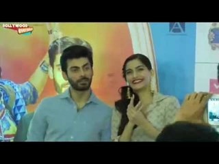 Sonam Kapoor and Fawad Khan Promoting there Movie "KHOOBSURAT"