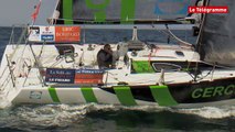Solitaire Bompard-Le Figaro. 2e étape : en tête de course avec Gildas Morvan