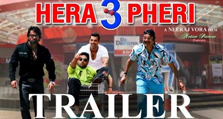 Hera Pheri 3 Official Trailer, Paresh Rawal, Suneil Shetty, John Abraham