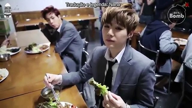 [BANGTAN BOMB] Forma rápida de SUGA para comer um 'ssam'! [Legendado PT-BR]