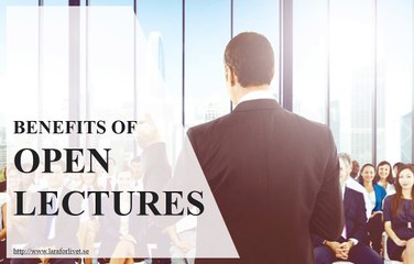 Why companies should organize an open lecture