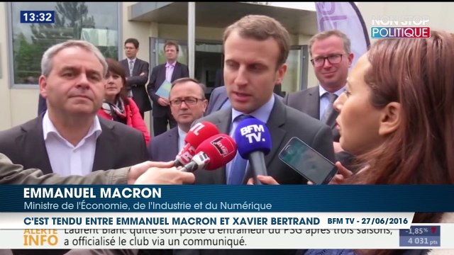 Échange surréaliste entre Emmanuel Macron et Xavier Bertrand au sujet des migrants à Calais