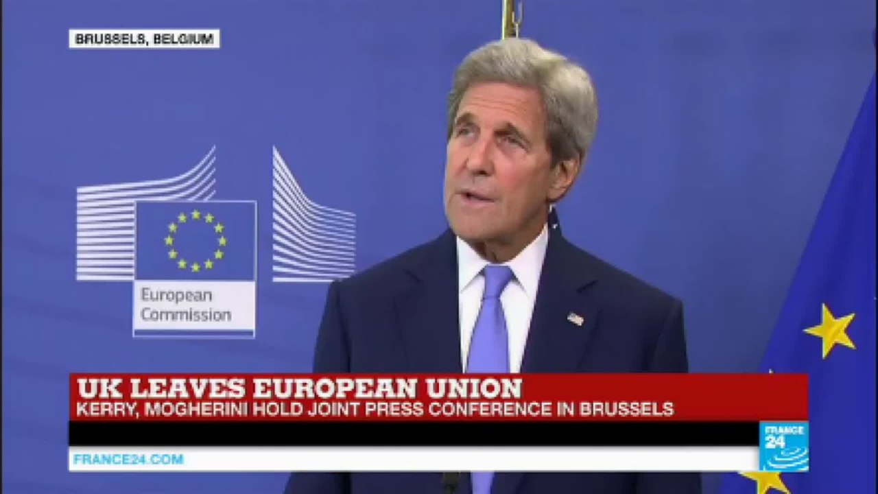 US Secretary of State John Kerry on Brexit: "the US will maintain its special relationship with Great-Britain"