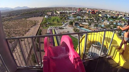 Purple Cliff Water Slide at Wet'n'Wild Las Vegas