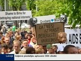 протесты в РИге прайд 16 мая  2009 riga