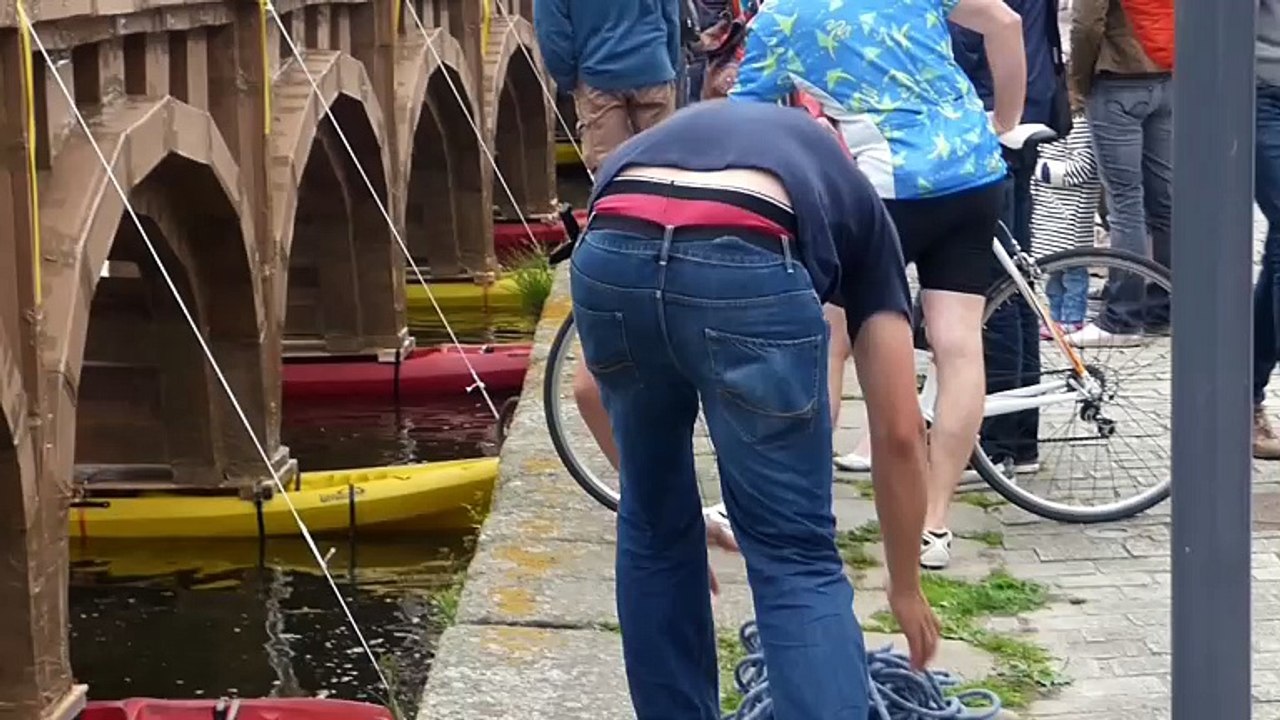 pont ephémère à Landerneau