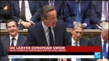Brexit - David Cameron addresses British Parliament: 
