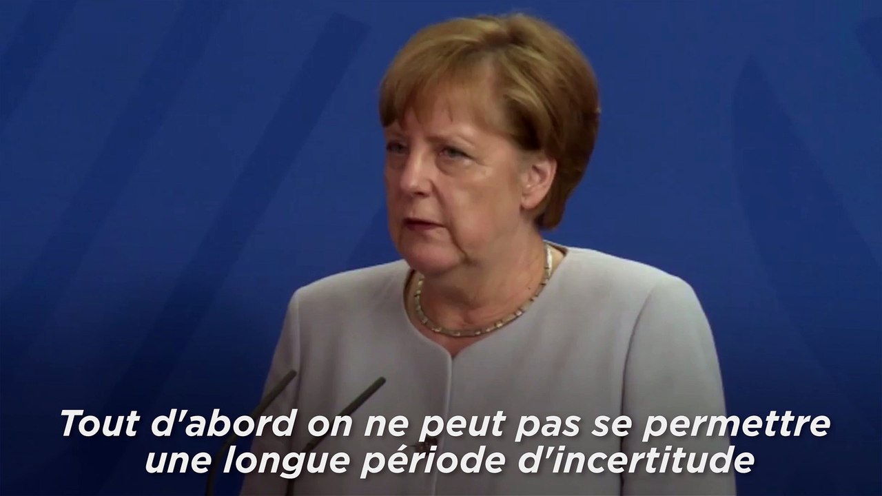 Brexit : Angela Merkel "comprend" que la Grande-Bretagne ait besoin de temps
