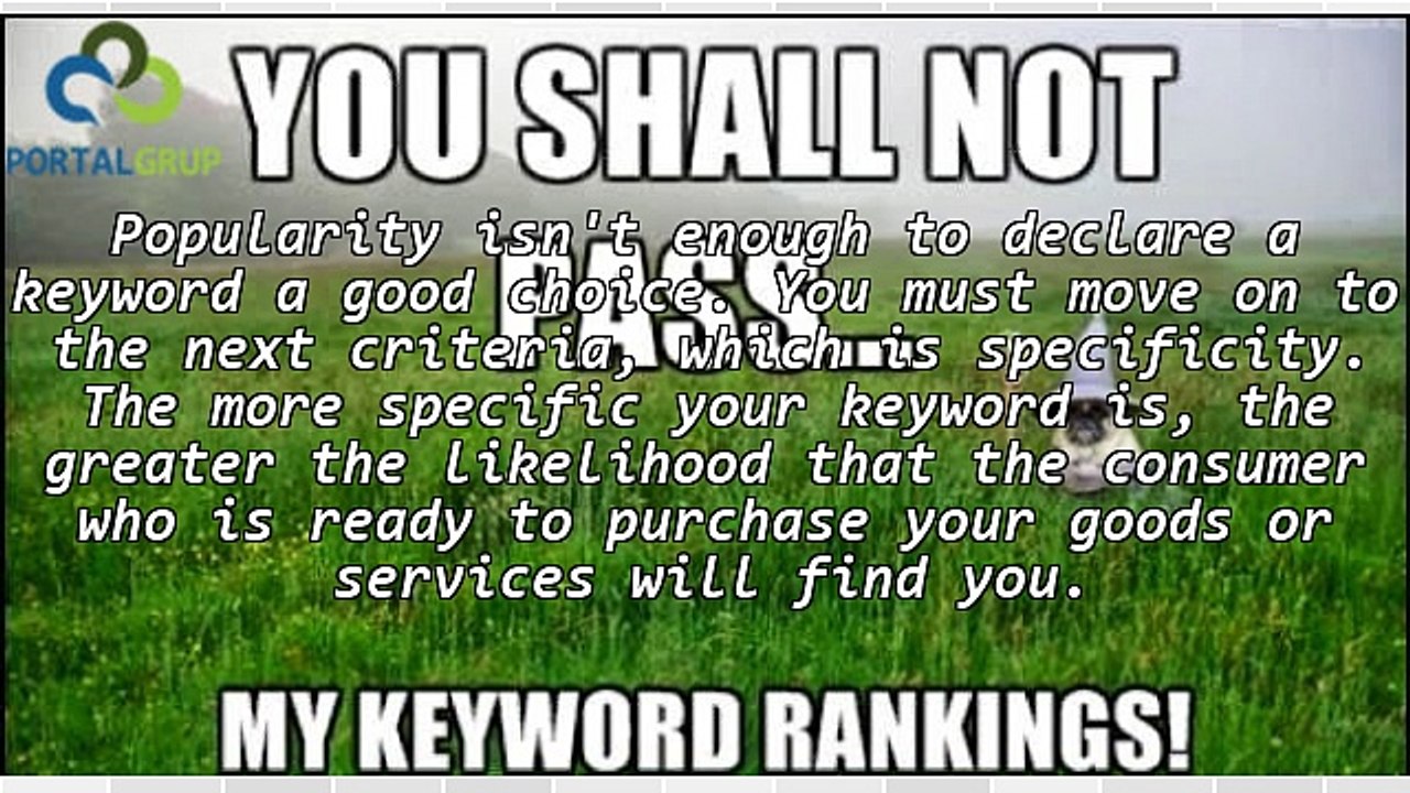 Selecting The Right Search Engine Keywords