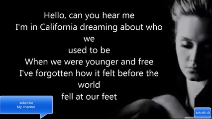 Adele Hello [Lyrics Video] hd