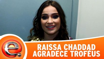 Raissa Chaddad agradece os troféus do Dance