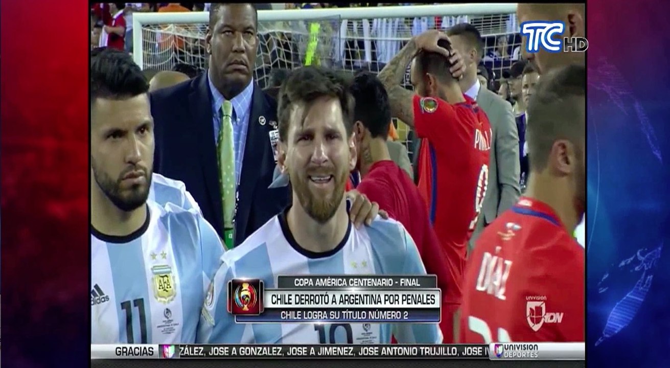 Lionel Messi anunció que se retira de la selección Argentina