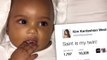 Kim Kardashian dice que el bebé Saint es su 'gemelo' en una foto