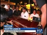 Dolor por la llegada de los cadáveres de profesores de la Universidad Estatal de Santa Elena