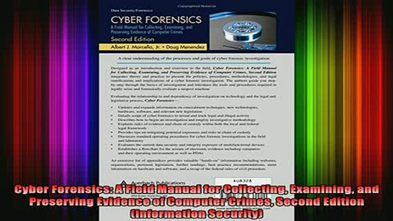 READ book  Cyber Forensics A Field Manual for Collecting Examining and Preserving Evidence of Full Free