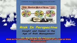 READ book  Risk in Perspective Insight and Humor in the Age of Risk Management Full EBook